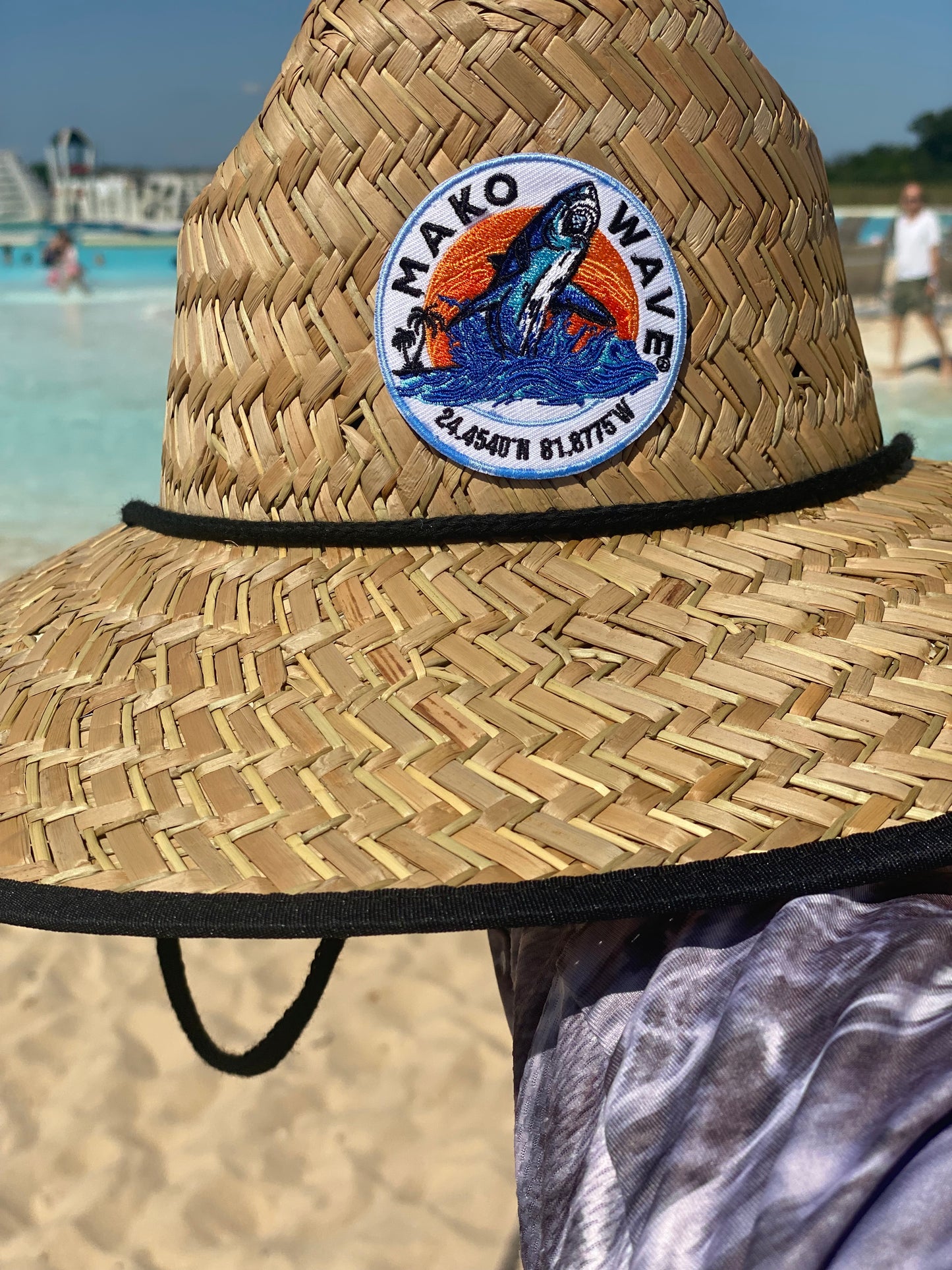 MakoWave Patch Straw Hat