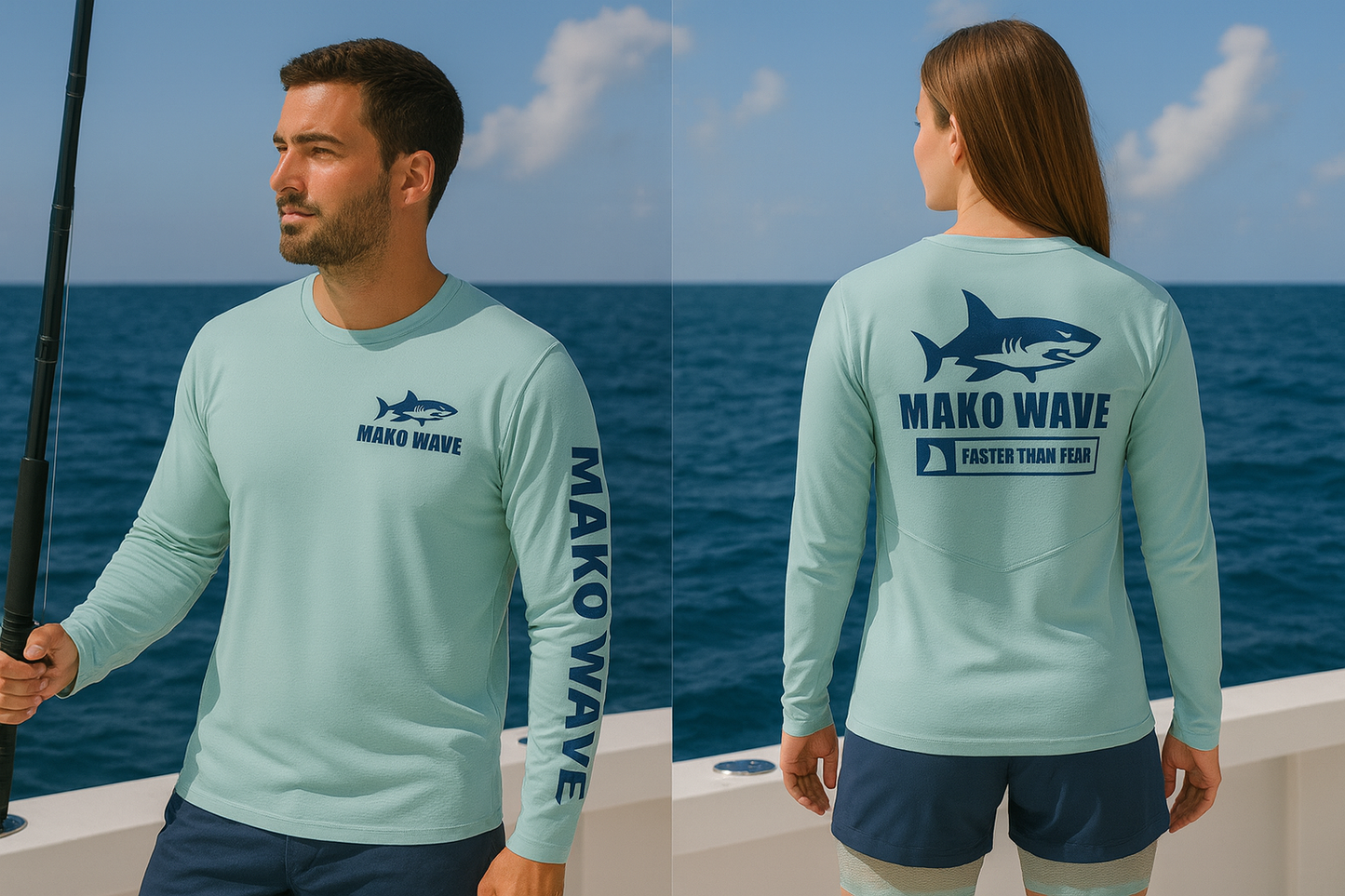 UPF 50+ Sun Long Sleeve Fishing - Unisex