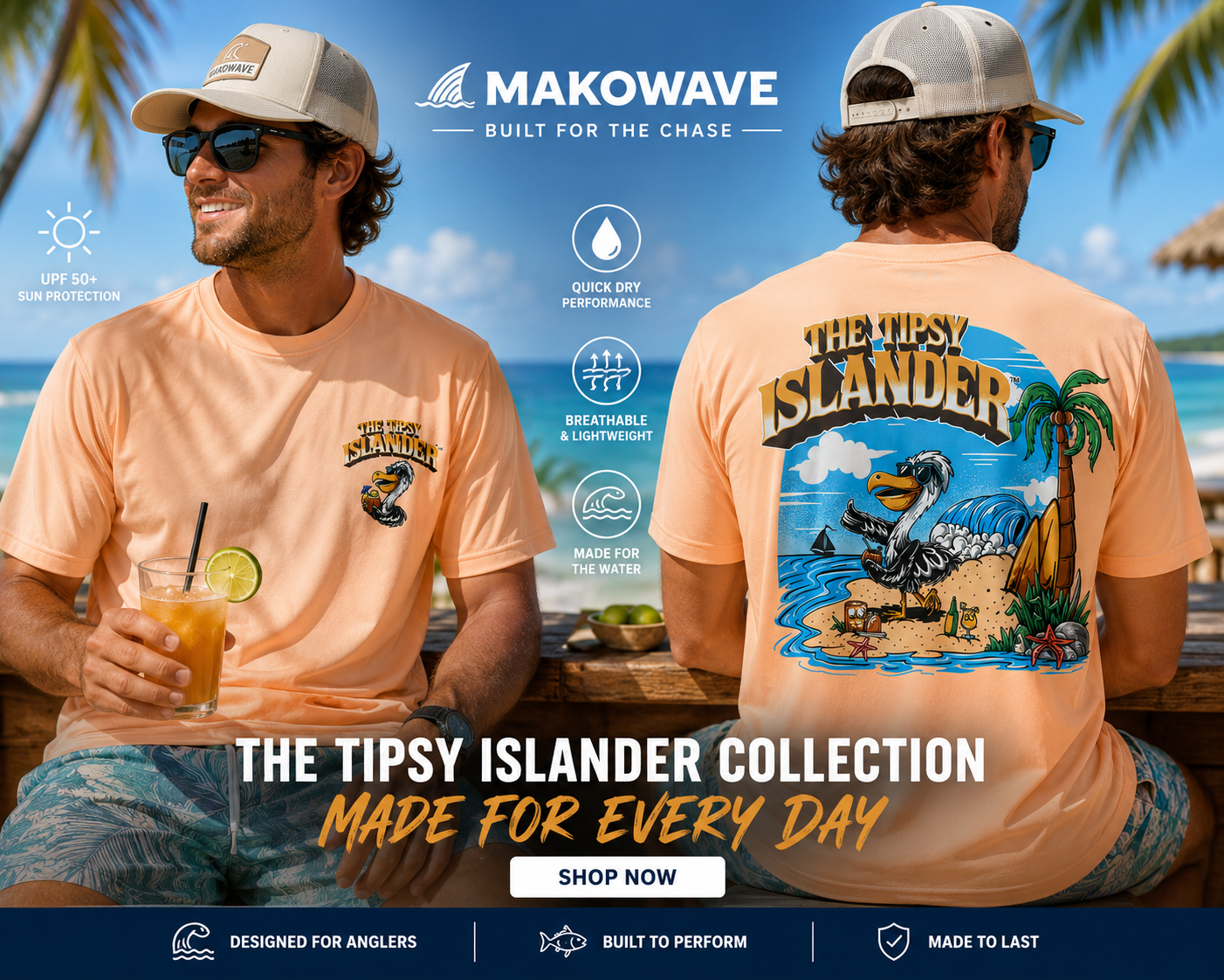 Performance Short Sleeve | Beach Bum Pelican