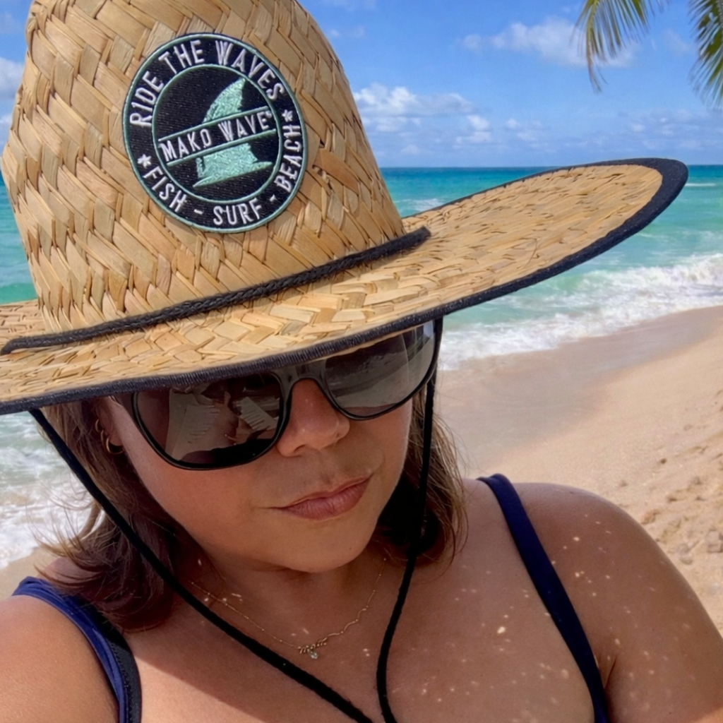 MakoWave Patch Straw Hat