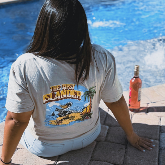 The Tipsy Islander Tee – Island Vibes, No Worries