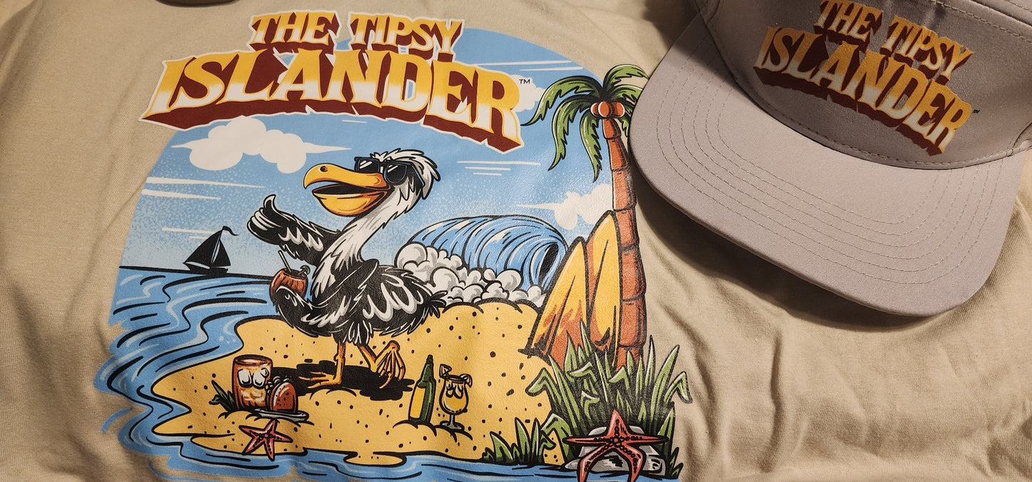 The Tipsy Islander Tee – Island Vibes, No Worries